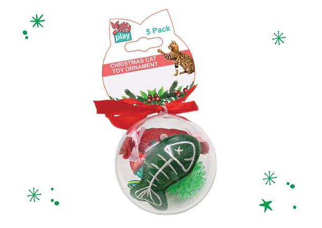 Christmas ornaments for cats.